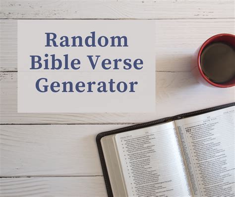 Random Bible Verse Generator .